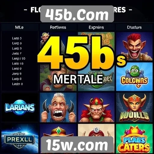 Comparativo entre jogos populares no 45b.Com